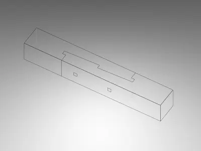 Okkake Daisen Tsugi - Classical Japanese Wood Joint  Free 3D model