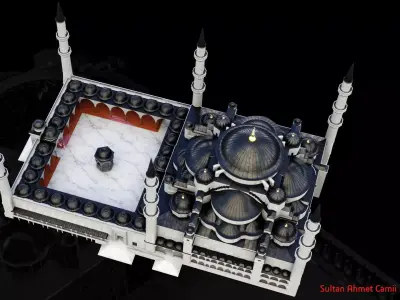 Blue mosque 3D print model