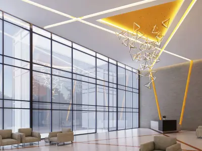 Modern Lobby 3D model purchase