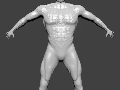 Spider-man Model spider man Low-poly 3D model