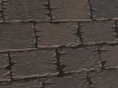 Stylized Aged Dark Wood Floorboards Texture