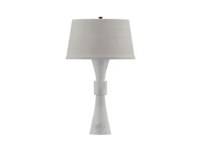 Uttermost Black Label Banded Table Lamp Alabaster 3D model