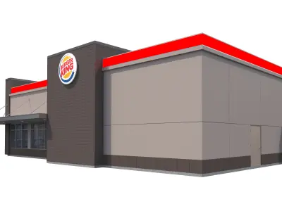 Retail-020 Burger King 3D model