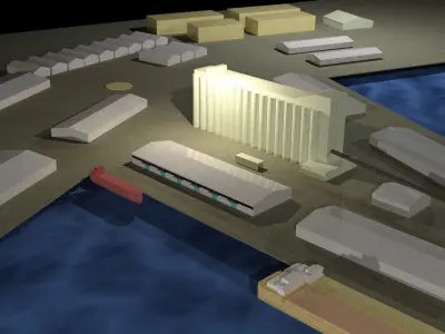 Beirut Port 3D model