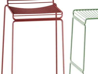 Hee Bar Stool by Hay 3D model