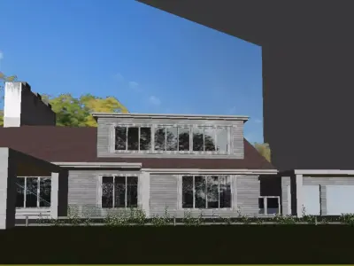 American-style villa 3D model
