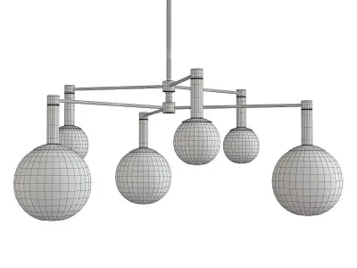 CORDOVA CHANDELIER Low-poly 3D model