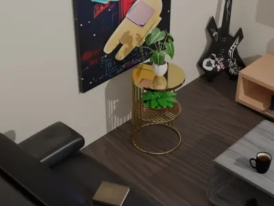 Sofa Side Table 1 3D model