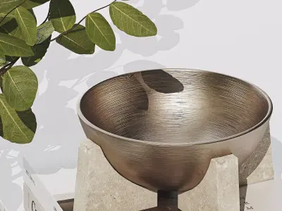 Decorative Set 040 Low-poly 3D model