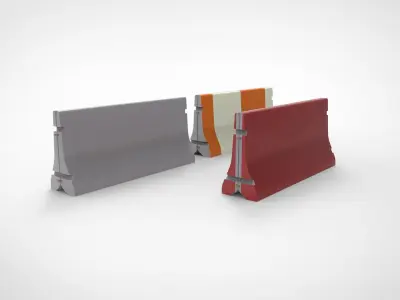 road barrier 3D model