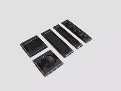 Sci Fi Vents 3D model