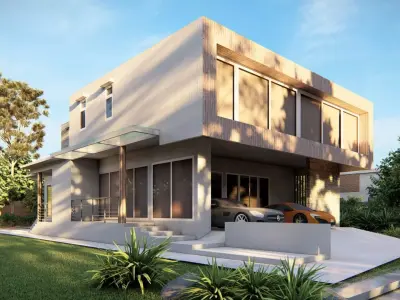Casa Scene-villa-modern house  3D model