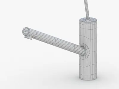 1656 - Water Tap Low-poly 3D model