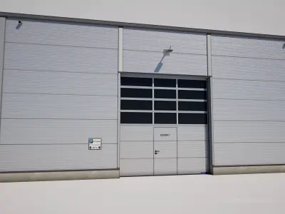  Industrial Warehouse Building Low-poly 3D model