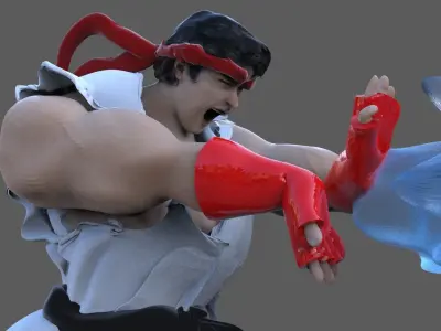 Ryu Sculpture 3D print model