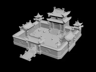 courtyard  3D model