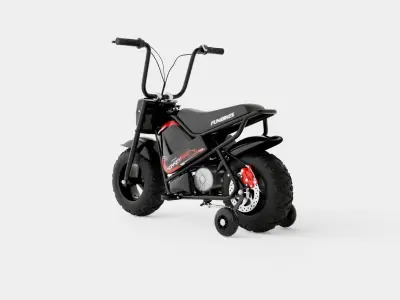 FunBikes MB 43cm Motorbike Black Electric Kids Monkey Bike Low-poly 3D model