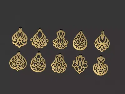 Pendants frames Pack light models 3D print model