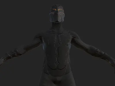 Sci-fi Thief - The Future Thief Low-poly 3D model