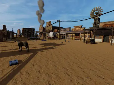  Western City 3D model