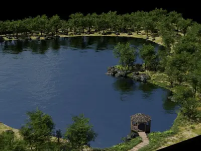Gazebo Scene 3D model