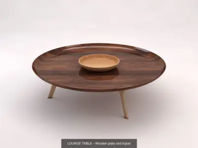 LOUNGE TABLE---Collection Ax10 3D Model Pack