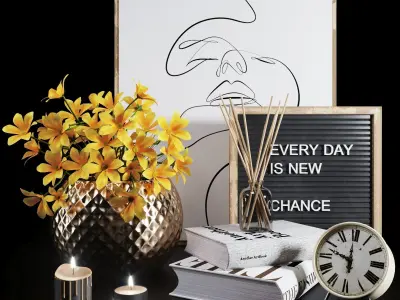 5decorative set collection vol 1 3D Model Pack