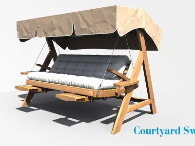 Courtyard Swing 3D model