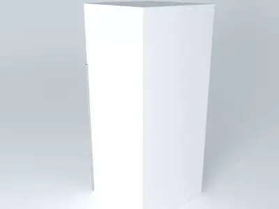 Kraft Furniture White Refrigerator Free 3D model