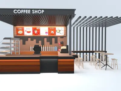Stall Coffee 3D model