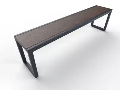 Bench  M11 Low-poly 3D model