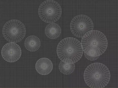 Southeast Asian woven chandeliers 3D model