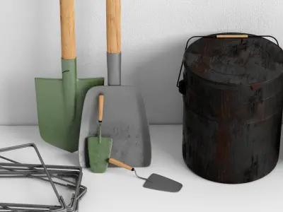 construction tools for exterior 3D model