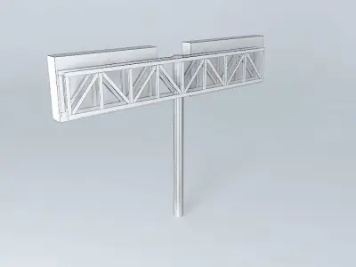 EDIT ME! freeway sign 4 Free 3D model