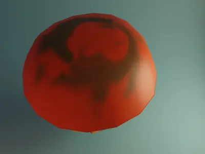 Mushroom House Low-poly 3D model