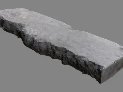 Concrete Debris 08 Low-poly 3D model
