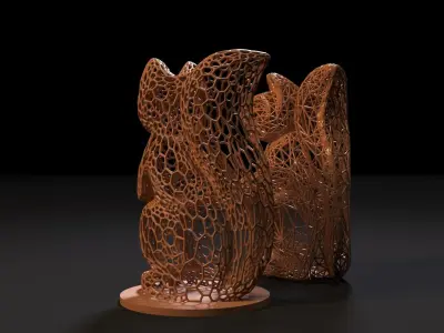 Squirrel figurine 3D print model