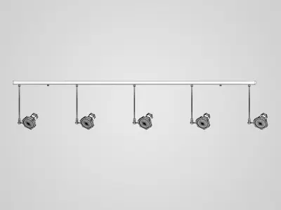 Halogen Lamp Set 3D model purchase