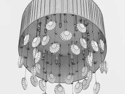 745094 Cappe Lightstar Ceiling Chandelier 3D model