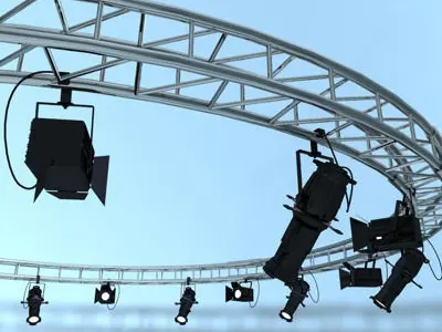 Round truss 3D model