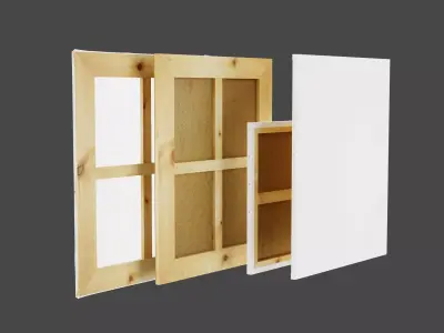 Canvas frame 3D model