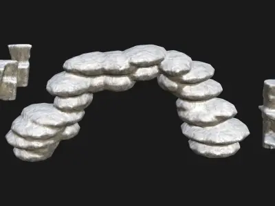 Geo Stone Creator for Blender 3D Low-poly 3D model