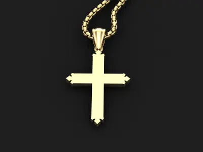 Cross Light Gold 3CP043 3DM STL 3D model