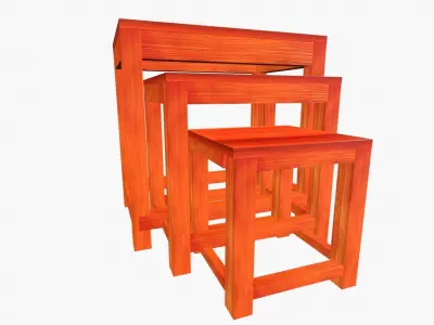  Tabel Free low-poly 3D model