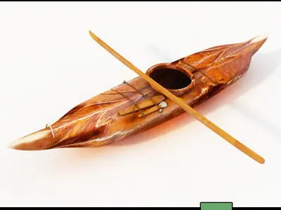 Eskimo Kayaks and Igloo Tools Package 3D model