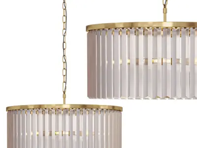 brea 1 tier chandelier by arhaus 3D model