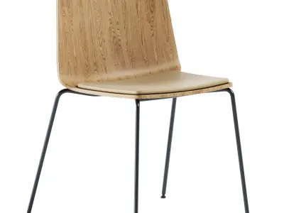 Wooden Upholstered Chair Rama by Kristalia 3D model