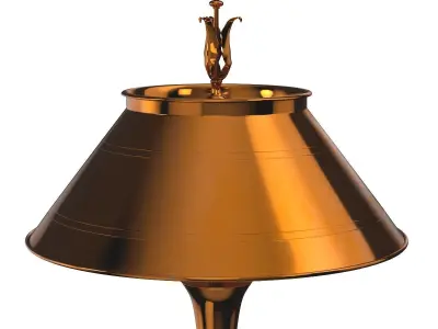 1920s English brass desk lamp U08062682942165 3D model