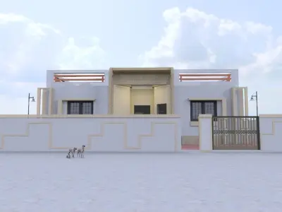 Modern House A139 - 3D Model  Renders DWG 3D model