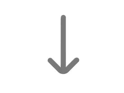 3d arrow down Low-poly 3D model